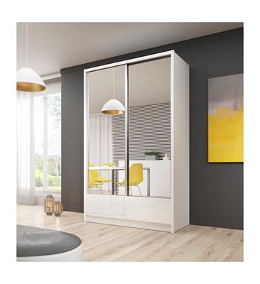 SKŘÍŇ ARIA II 130 BÍLÁ se zrcadly 