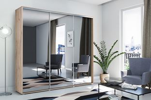 ŠATNÍ SKŘÍŇ ALENA 31 250/245/62 CM se zrcadly