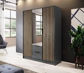 ŠATNÍ SKŘÍŇ NELLY 3D 155/200/51 SE ZRCADLEM