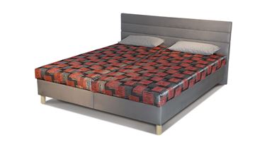 ČALOUNĚNÁ MANŽELSKÁ POSTEL DESING S ÚLOŽNÝM PROSTOREM 
