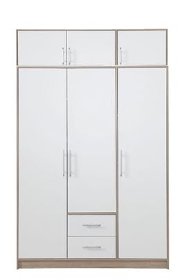 VYSOKÁ ŠATNÍ SKŘÍŇ SMART SR2+SRN2 150/230/56 BEZ ZRCADLA BÍLÁ/SONOMA