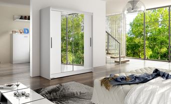 ŠATNÍ SKŘÍŇ WESTA II.2 150/200/58 POSUVNÉ DVEŘE,ZRCADLO