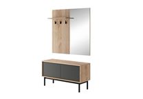 PŘEDSÍŇOVÁ STĚNA BASIC BGD104 JACKSON HICKORY/GRAFIT