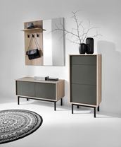 PŘEDSÍŇOVÁ STĚNA BASIC BGD104+BGD54 JACKSON HICKORY/GRAFIT