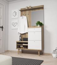 PŘEDSÍŇOVÁ STĚNA PRIMO 110 dub riviera bílá 