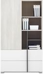 KOMODA REMO RM6 SYSTÉM 6 80/135/43 1D2Š DUB WILTON/BÍLÁ/ANTRACIT