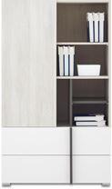 KOMODA REMO RM6 SYSTÉM 6 80/135/43 1D2Š DUB WILTON/BÍLÁ/ANTRACIT