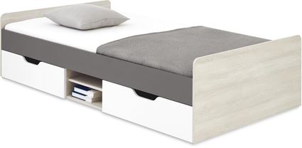 POSTEL REMO RM16 SYSTÉM 16 120/200 CM S ŠUPLÍKY DUB WILTON/BÍLÁ/ANTRACIT