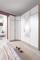 ŠATNÍ SKŘÍŇ SMART ROHOVÁ SESTAVA SR5+SR4+SRL2 S NÁSTAVCEM 145x245 cm VÝŠKA 230 CM
