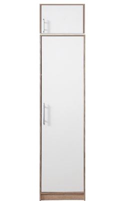 ÚZKÁ ŠATNÍ SKŘÍŇ SMART SR5+SRN5 50/230/56 DUB SONOMA BÍLÁ