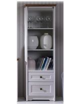 OTEVŘENÝ REGÁL PARYS PS5 61/195/41 CM bílá borovice/hnědý dub sterling PROVANCE