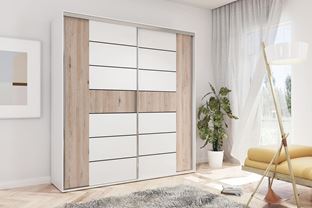 ŠATNÍ SKŘÍŇ ALENA 18 BEZ ZRCADLA ŠÍŘE 200 A 230 CM 