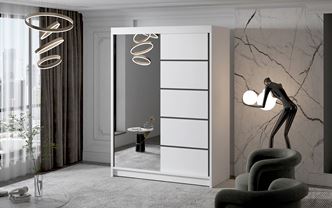 ŠATNÍ SKŘÍŇ MILAN III.3 150/200/58 SE ZRCADLEM 