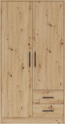 Šatní skříň Smart SR3 100/190/56 bez zrcadla dub artisan 