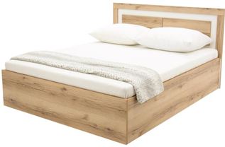 Postel Panama 160 s úložným prostorem dub grand natural bílá 