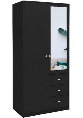 Šatní skříň Siena D2 100/200/57,5 se zrcadlem výběr