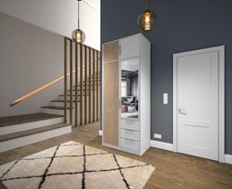 Šatní skříň Bali Lux D2 100x245x58 s nástavcem 