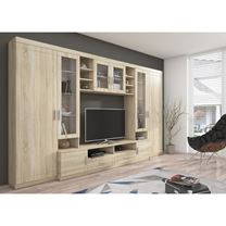 Obývací stěna Nioba 340 cm komplet sonoma