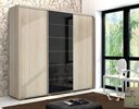 SKŘÍŇ ALENA 28 250/245/62 CM sonoma/lacobel černý