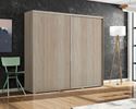 ŠATNÍ SKŘÍŇ SKAP A15 100/215/62 S POSUVNÝMI DVEŘMI BEZ ZRCADLA dub sonoma