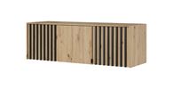 NÁSTAVEC NA ŠATNÍ SKŘÍŇ NELLY 3D 155/50/51 dub artisan/lamela černá