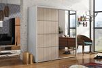 ŠATNÍ SKŘÍŇ ALENA 12 200 cm VÝBĚR 200/245/62bílá /dub sonoma