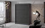 ŠATNÍ SKŘÍŇ MILAN IV.4 150/200/58 BEZ ZRCADLA černá