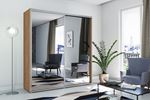 Šatní skříň Alena 1 100 cm výběr výšky a barvy  100x215x62 craft zlatý medová
