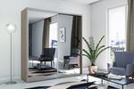 Šatní skříň Alena 1 100 cm výběr výšky a barvy  100x215x62 dub sonoma